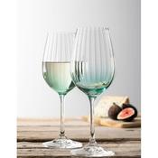 Erne set of two wine glasses  saucer in Amber, Amethyst, blush, clear or Aqua image
