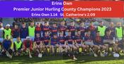 Erins Own 2023 Premier Junior Hurling County Champions