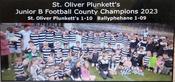St Oliver Plunketts 2023 Junior B Football Champions