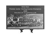 Erins Own 2023 Premier Junior Hurling Champions Engraved Slate