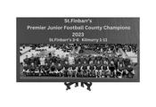 St Finbarrs 2023 Premier Junior Football County Champions Engraved Slate