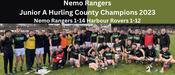 Nemo Rangers 2023 Junior A Hurling County Champions