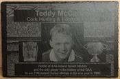 Cork Legend Teddy McCarthy Large Engraved Slate image