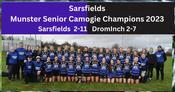 Sarsfields 2023 Munster Senior Camogie Champions