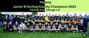 Fermoy 2023 Junior B Hurling County Champions