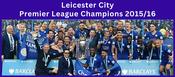 Leicester City Premier League Champions 2016 image