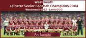 Westmeath 2004 Leinster Football Champions image
