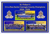 St Finbarrs 2026 3 in a Row Senior Camogie Champions