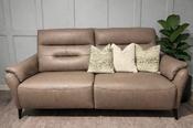 Mono 3 Seater Leather Recliner Sofa by Violino image