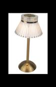 LED Gold Metal and Acrylic Rechargeable Table Lamp 33cm image