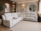 Harlem Corner Electric Recliner Sofa 6 piece image