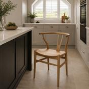 Wishbone Natural Chair image