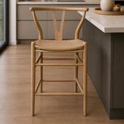 Wishbone Natural Stool image