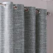 Eliza Fleece Eyelet Curtains Navy - 66x72'' image