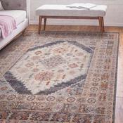 Flores Fiza Classic Persian Medallion Rug FR06 by Asiatic - 120x170cm image