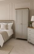 Lagan 2 Door Wardrobe Grey/Oak image