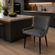 Ottawa Dining Chair Grey Velvet image