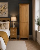 Lagan 1 Door Wardrobe Oak image