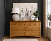 Lagan Wide Chest of Drawers Oak image