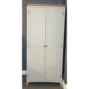 Lagan 2 Door Wardrobe Grey/Oak image