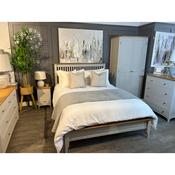 Lagan 4ft Small Double Bedframe Grey/Oak