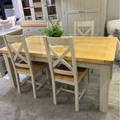 Athens Putty Extending Dining Table 1.8 - 2.3mtr image