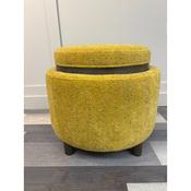 Round Storage Stool Ochre image