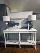 Turin Large Console Table with Rahan Shelf White image