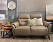 Mono 2 Seater Leather Recliner Sofa by Violino image