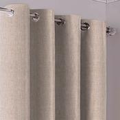 Pure Chenille Blackout Eyelet-Natural - 132x90''