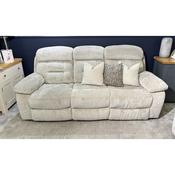 Harmony 3 Seater Beige Manual Recliner image
