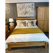 Lagan 4ft Small Double Bedframe Oak image
