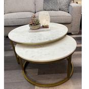 Pickfort Marble Top Set of 2 Coffee Tables image