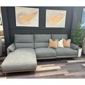 Saturn Corner Chaise Sofa Electric Recliner Left Facing image