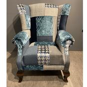 Patchwork queen anne deals chair