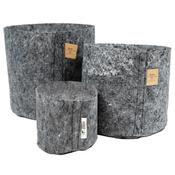 Fabric Pots -  Root Pouches  -  Black and Grey (sold singularly) image