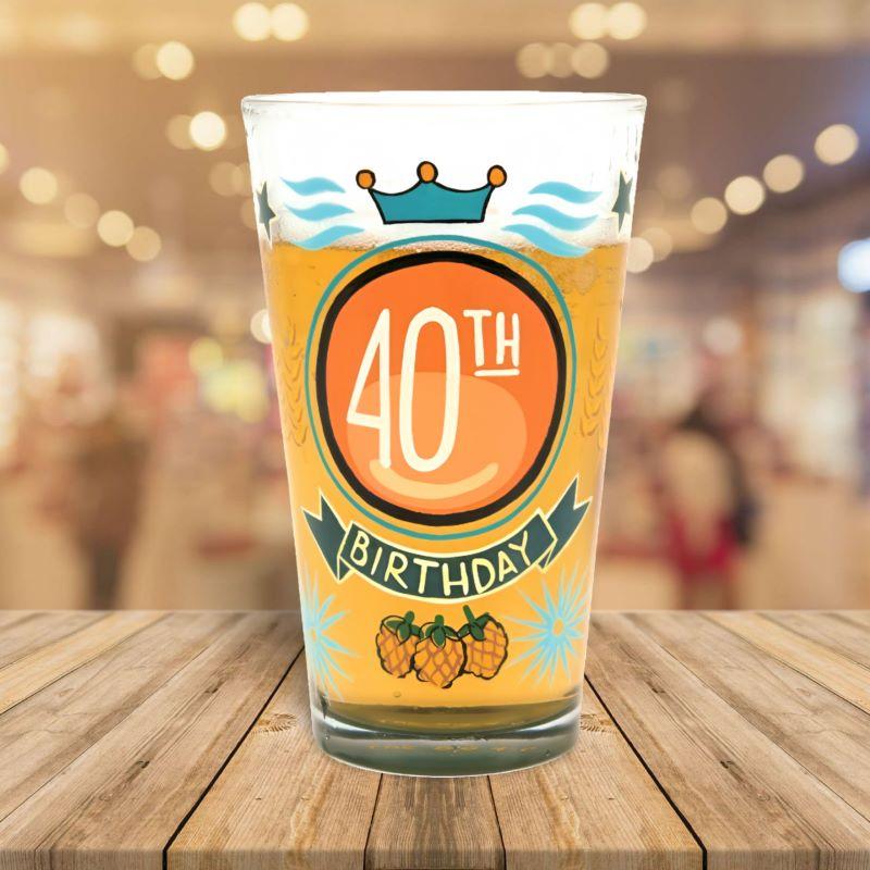 Lolita 40th Birthday Pint Glass in Louth | GetLocal Ireland