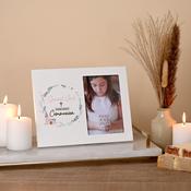 Faith &amp; Hope First Communion Girl Wreath Frame 4" x 6"