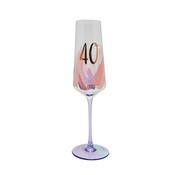 Brushstroke 40th Birthday Flute