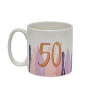 Luxe 50th Birthday Mug