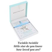 Twinkle Star Silver Plated Baby Boy Keepsake