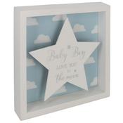 Sparkle Art Plaque Star Baby Boy