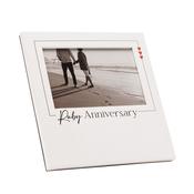 Amore 'Ruby Anniversary' Photo Frame 6" x 4" image