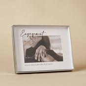 Amore Silver &amp; Glass 'Engaged'  Photo Frame 6" x 4" image