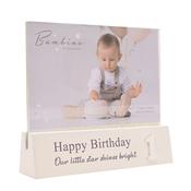 1st Birthday Block Frame 6" x 4" image