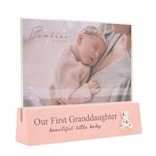 1st Granddaughter Block Frame 6" x 4"