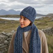 Denim Worsted Aran Hat image