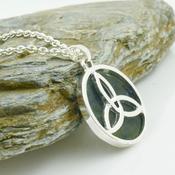 Trinity Knot Connemara Marble Necklace image