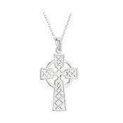 Sterling Silver Double Sided Celtic Cross