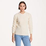 Inishmore Ladies Slim-Fit Merino Aran Sweater